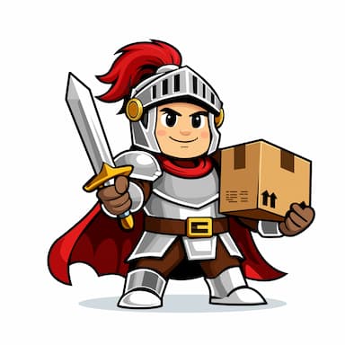 Sir Box a Lot Movers β knight mascot